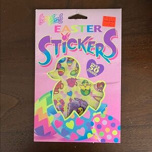 NWT Vintage Happy Easter by Lisa Frank Sticker Pack